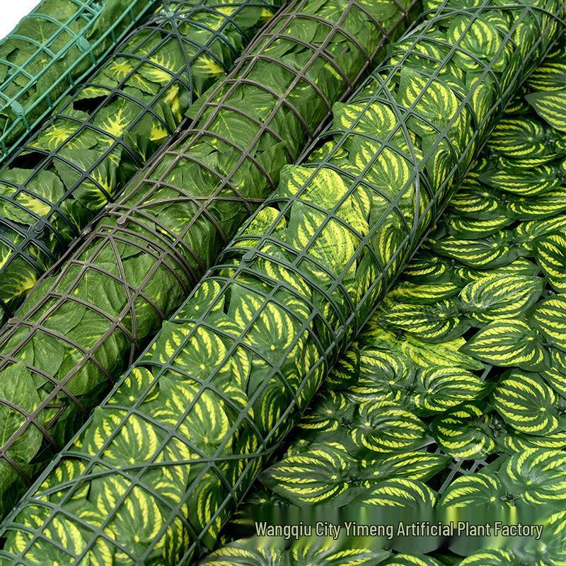Artificial Leaf Hedge Privacy Screen for Balcony & Home Decor