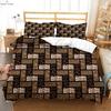 Animal Texture Leopard 3D Printed Quilt Cover Bedding Set Polyester Machine Washable Quilt Cover Pillowcase Three-piece Set