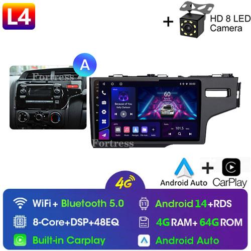 Touch screen For Honda Jazz 3 2015 - 2020 Fit 3 GP GK 2013 - 2020 Car Radio Multimedia Player GPS Navigation 4G Carplay 2Din DTS