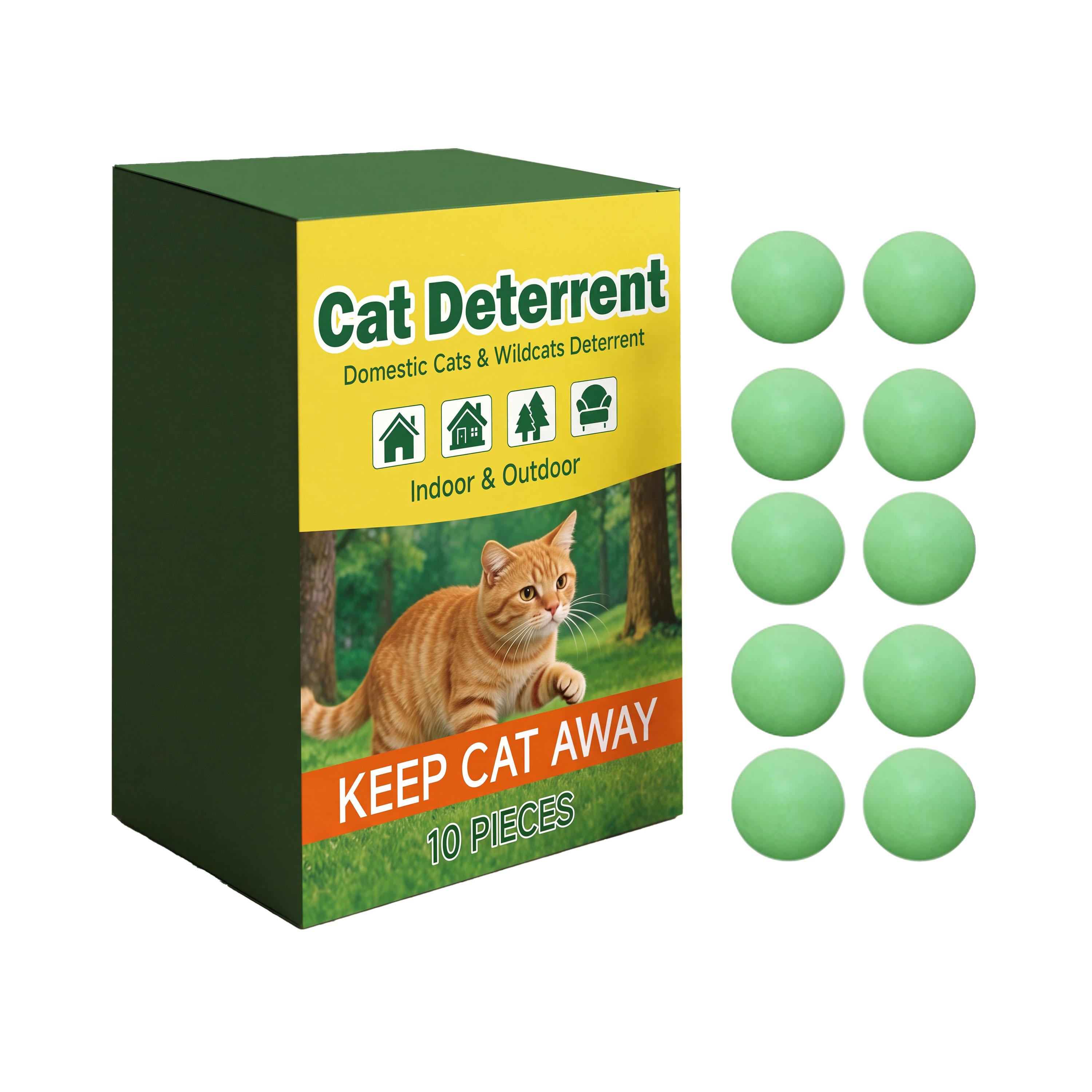 

Cat Deterrent Pellets for Indoor and Outdoor Use Safe Non-Toxic Repellent for Domestic and Wild Cats Effective Cat Repellent Balls 10 Pieces One Size зелёный