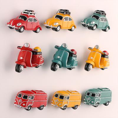 Imanes de nevera 3D modelo de coche pasta para refrigerador cochecito vintage coche deportivo pasta magnética decoración del hogar Colección Regalos