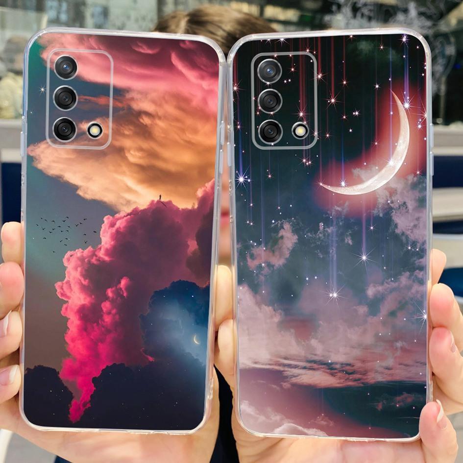 For Oppo Reno 6 Lite Case CPH2365 Reno6 Lite Cover Fashion Butterfly Flower Soft Silicone Funda on OPPO A74 A95 4G CHP2219 Cases