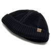 BORE RIB ROLL WATCH Boa Rib Roll Watch Roll Cap Rib Knit Fur Lining Fisherman Cap Short Watch FREE Black [Ruben]