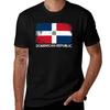 Dominican Flag Art Vintage Made In Dominican Republic Tshirt Big Size Short Sleeve Casual Top