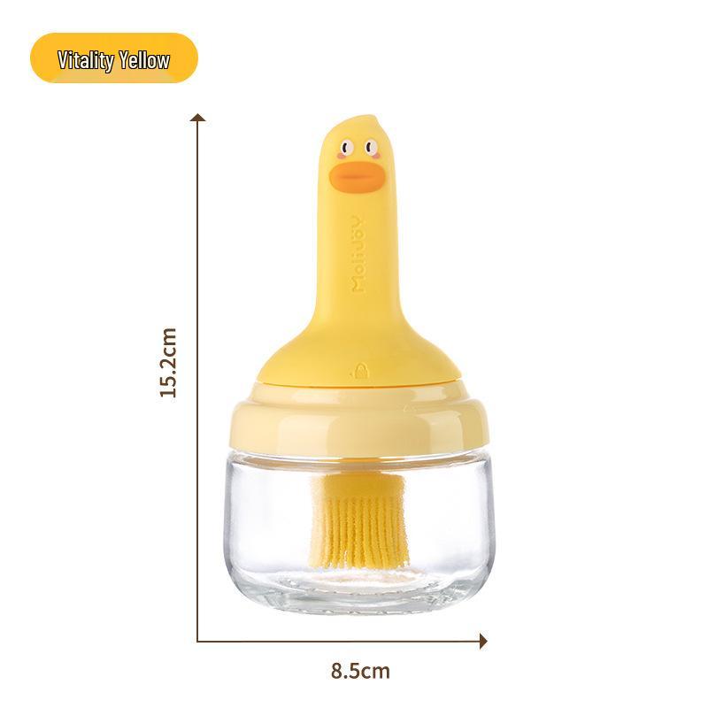 

Silicone Barbecue Oil Brush with Integrated Bottle - Heat Resistant, Food Grade for Baking