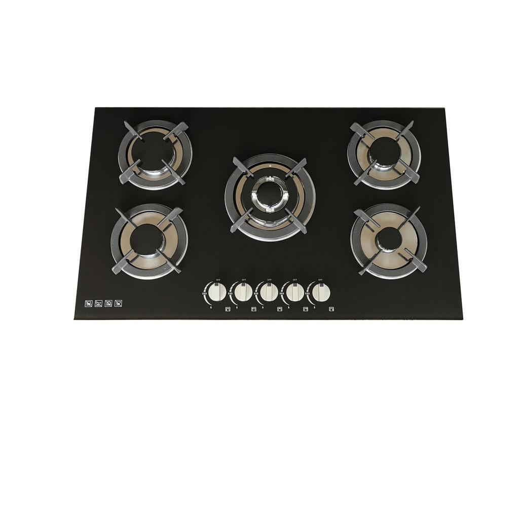 New Embedded Five Head Gas Stove Natural Gas Liquefied Gas Stainless Steel Gas Cooker Household Kitchen Cooking Utensils