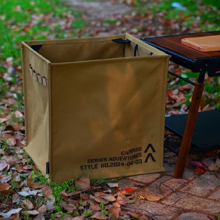 Folding Camping Trash Can Dirty Clothes Basket Portable Garbage Bin Wastebasket Can Container Garden Garbage Bag