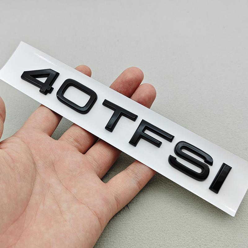 2026 3D ABS Car Letter Logo 35TFSI 40TFSI 45TFSI Rear Trunk Tail Badge Emblem Decal For Audi A4 A5 A6 A8 Q3 Q5 Q7 Sticker Accessories