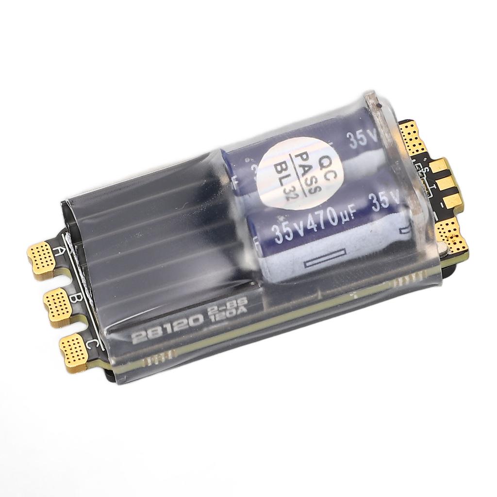 Brushless ESC 28120 AM32 2?8S Lipo 120A Electric Speed Controller for RC Model Car Ship Aircraft
