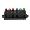 New 12V/24V DC 6 Way Circuit Standard ATO Blade Fuse Box Block Holder with 6 Fuses for Car Boat