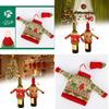 Christmas Knit Sweaters Wine Bottle Decor For Festive Dinner Table Setting