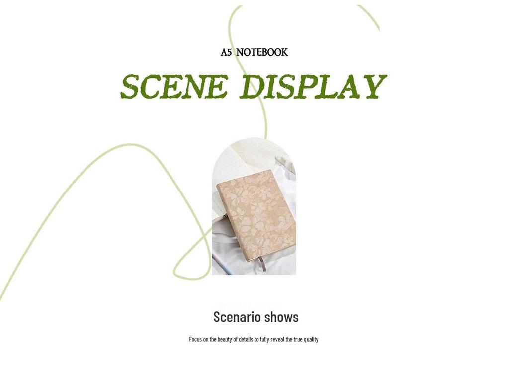 Patterned PU Leather A5 Notebook: High-Value Office Journal