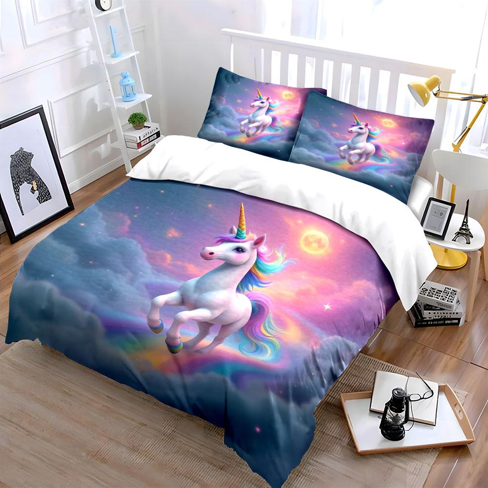Magical rainbow unicorn dreamscape Bedding sets Duvet covers Pillowcases(1* Duvet Cover 2* Pillowcases without duvet insert)