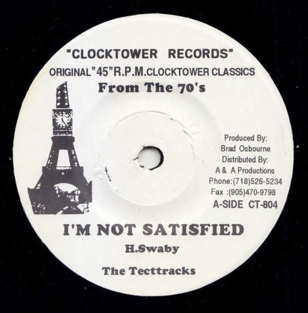 

7inch Record TETRACK - I m Not Satisfied NONE Clocktower Reco Jamaica Reggae, Ska & Dub Used