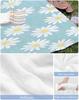 Beach Towels Cartoon Daisy Flowers Pool Towels Light Blue Bath Towels Sand Free Beach Blanket Quick-Dry Lightweight Travel Towel