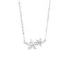 Cherry Blossom Necklace Girls Light Luxury Niche Design Sense Clavicle Chain Ins Korean Version Simple Crystal Women's