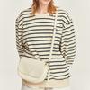 Kangol Luna Halfmoon Hobo Bag Ivory 3958
