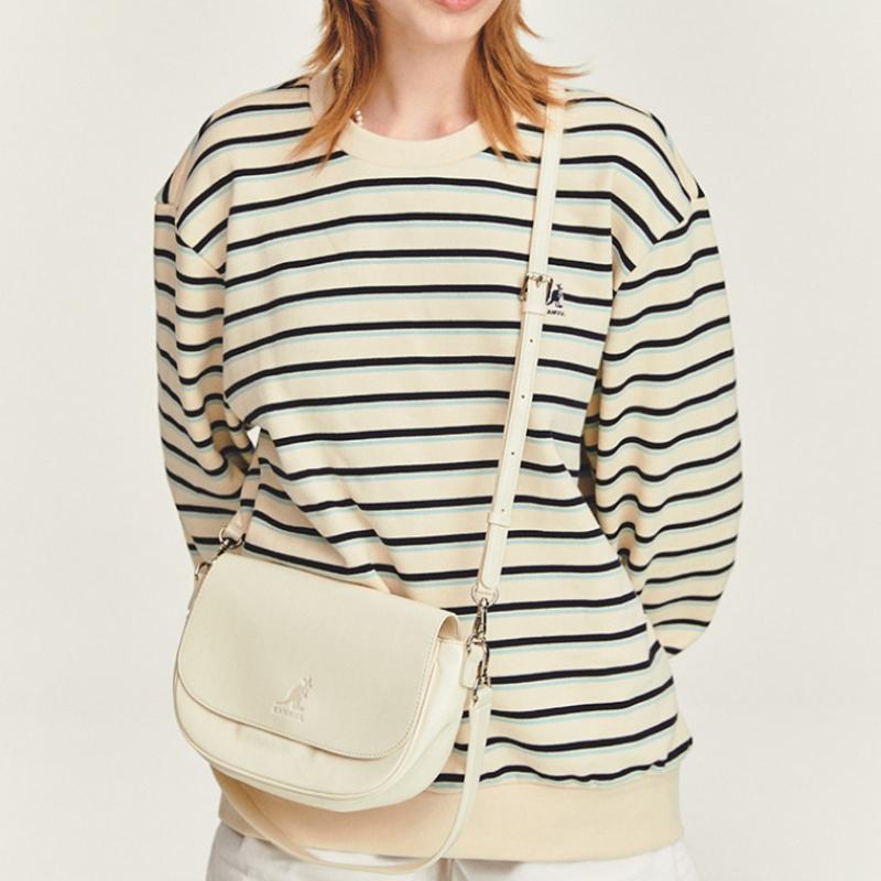 Kangol Luna Halfmoon Hobo Bag Ivory 3958