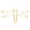 100Pcs Gold Large Cute Paperclips Dragonfly Shape Jumbo Wide Clips Office Supplies  Ticket Holding