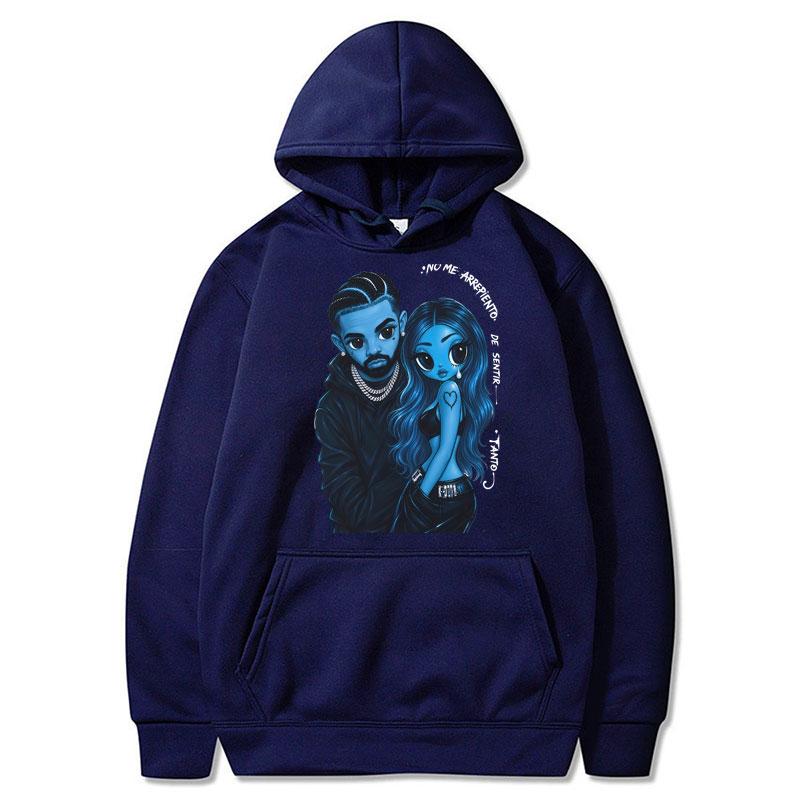 Karol G Drake No Me Arrepiento De Sentir Tanto Album Hoodies Pop Music Men Women Long Sleeve Tracksuit