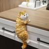 Cute Plush Simulation Cat Ornaments Stuffed Animals Figure Desktop Cats Hanging Kitten TV Realistic Furry Cabinet Deco Figu O6M3