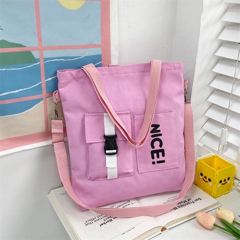 Literary bag women's 2025 Korean version of fashion women's multi-functional shoulder bag casual trend messenger bag tote bag