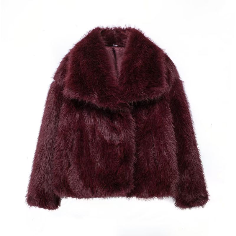Kaslead New Arrival Women's Clothing Fashion Style Artificial Fur