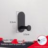 Trace-Free Stainless Steel Suction Cup Hook for Kitchen & Bathroom