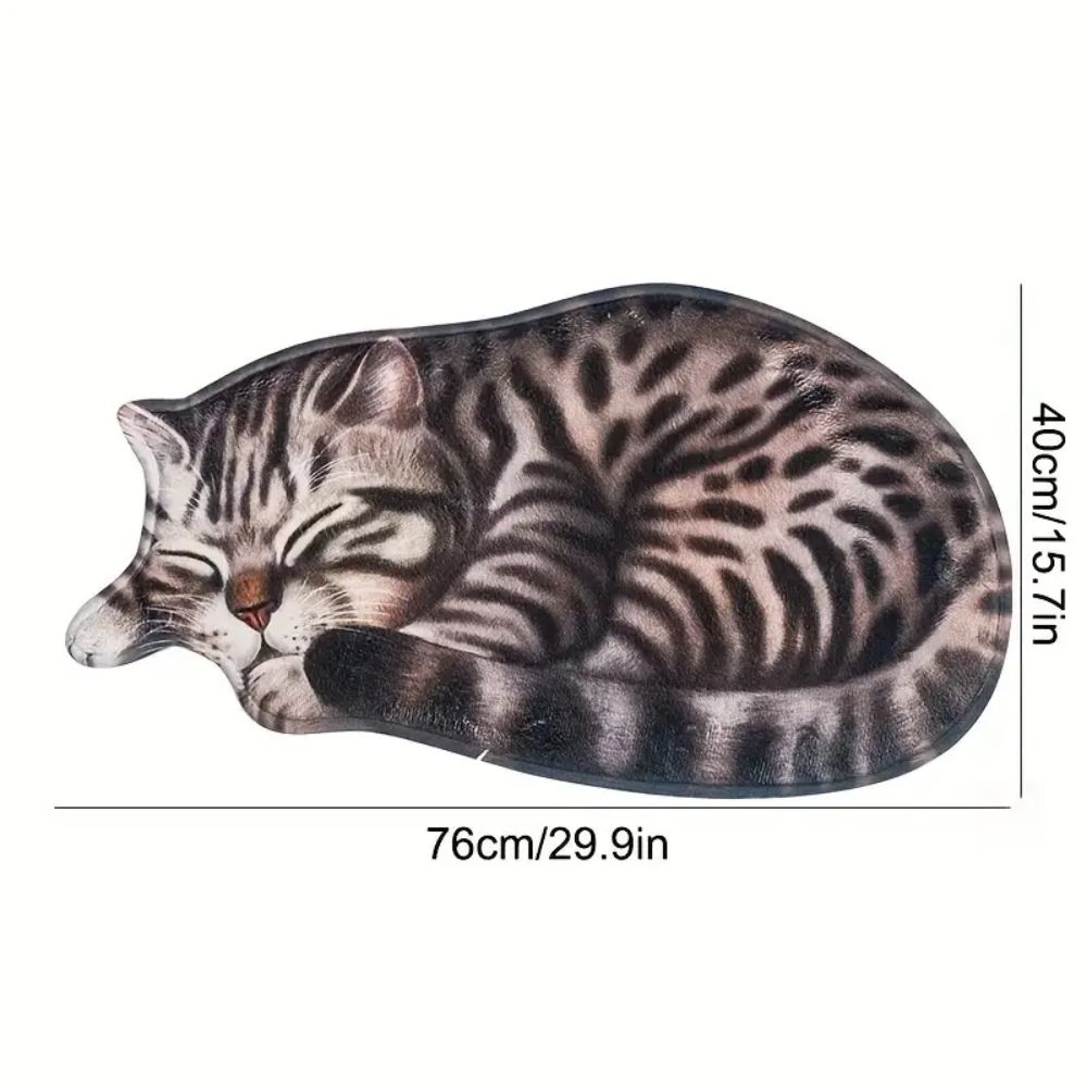 Cute Cat Fur Carpet Home Decoration, Soft And Dirt-Resistant, Bathroom Non-Slip Floor Mat , Kitchen Quick-Drying Rug