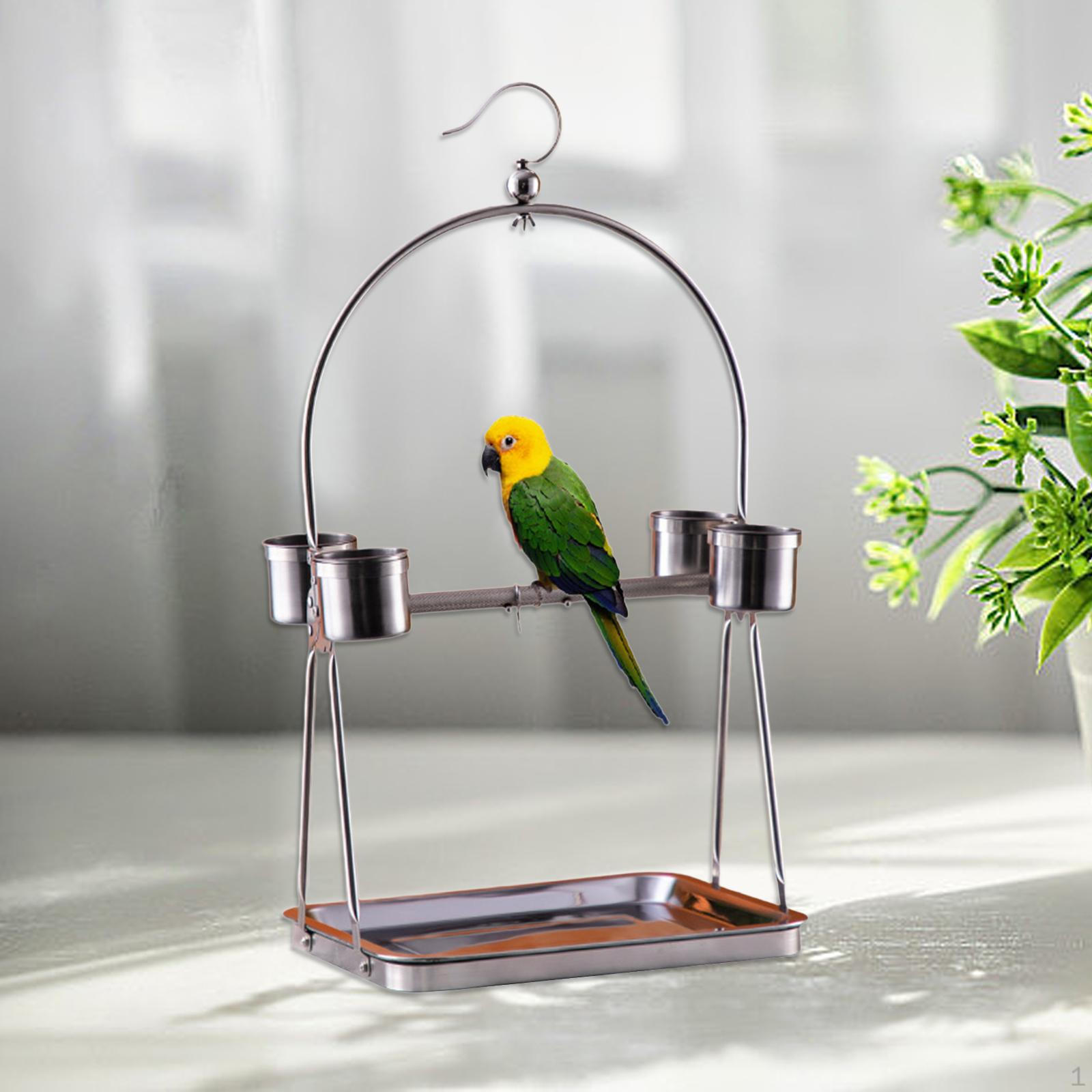 

Клетка для птиц, питомец, попугай, игровой стенд, обучающая подставка, игрушка для занятий, подвесной крючок, настольный 27 x 19 x 50cm