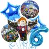 Hot Roblox Birthday Party Decor Game Balloons Disposable Tableware Backdrop For Kids Boy Party Supplies Baby Shower Toy Gifts