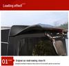 Toyota Hiace 2019-2023 Rear Roof Spoiler - No-Punch Sport Edition
