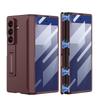 Magnetic Hinge Protective Case For Samsung Galaxy Z Fold 7 6 5 With Screen Glass Film Anti-fall Matte Stand Z Fold7 Fold6 Cover