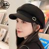 Octagonal Hat Children Autumn and Winter Versatile Internet Celebrity Live Broadcast with Goods Show Face Niche British Retro Duck Tongue Painter News
