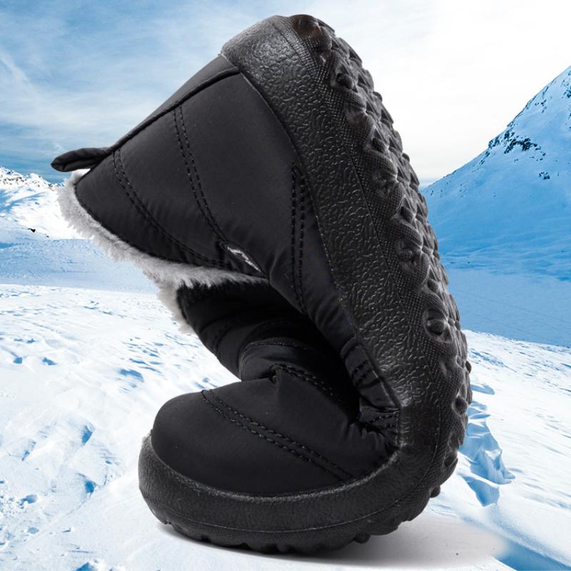 35-47 Plüsch Größe Frauen Männer Winter warme Schnee Stiefel wasserdicht Anti-Skip dicke Pelz gefüttert Schuhe