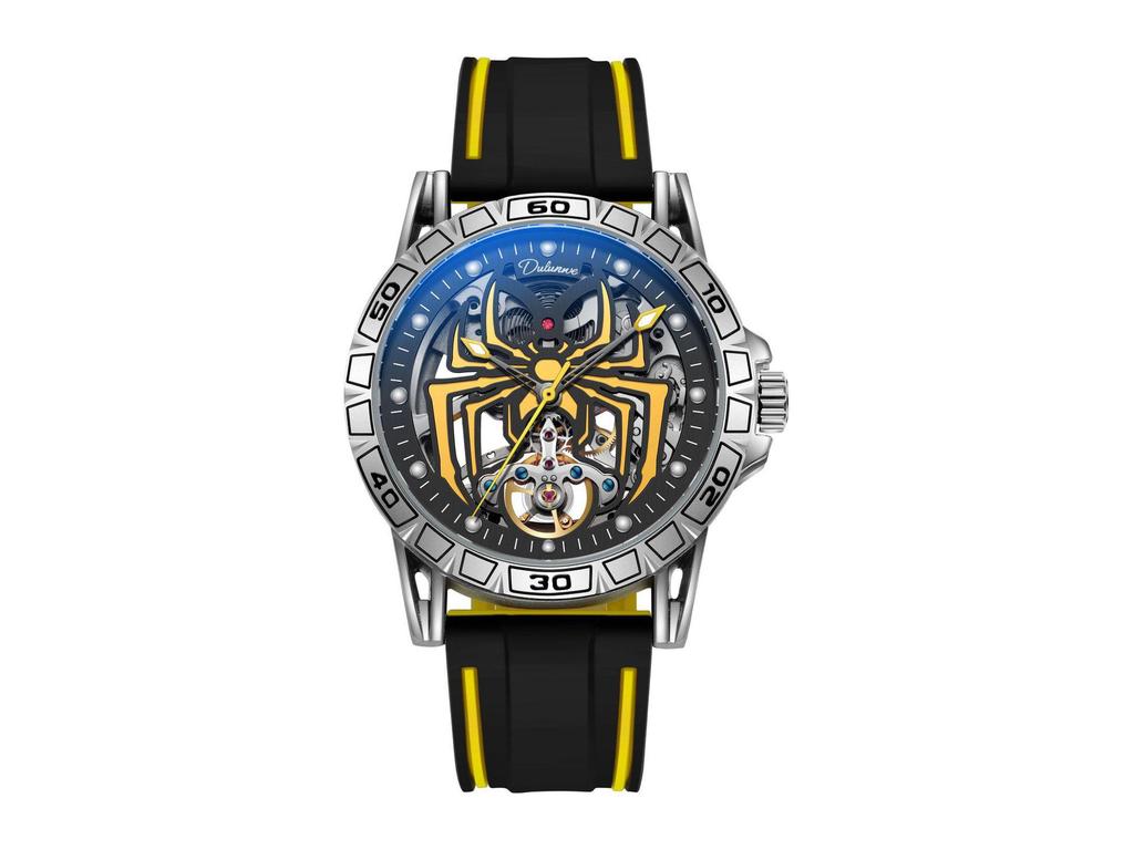 Durenwei Automatic Flywheel Men's Waterproof Luminous Spider Concept Watch