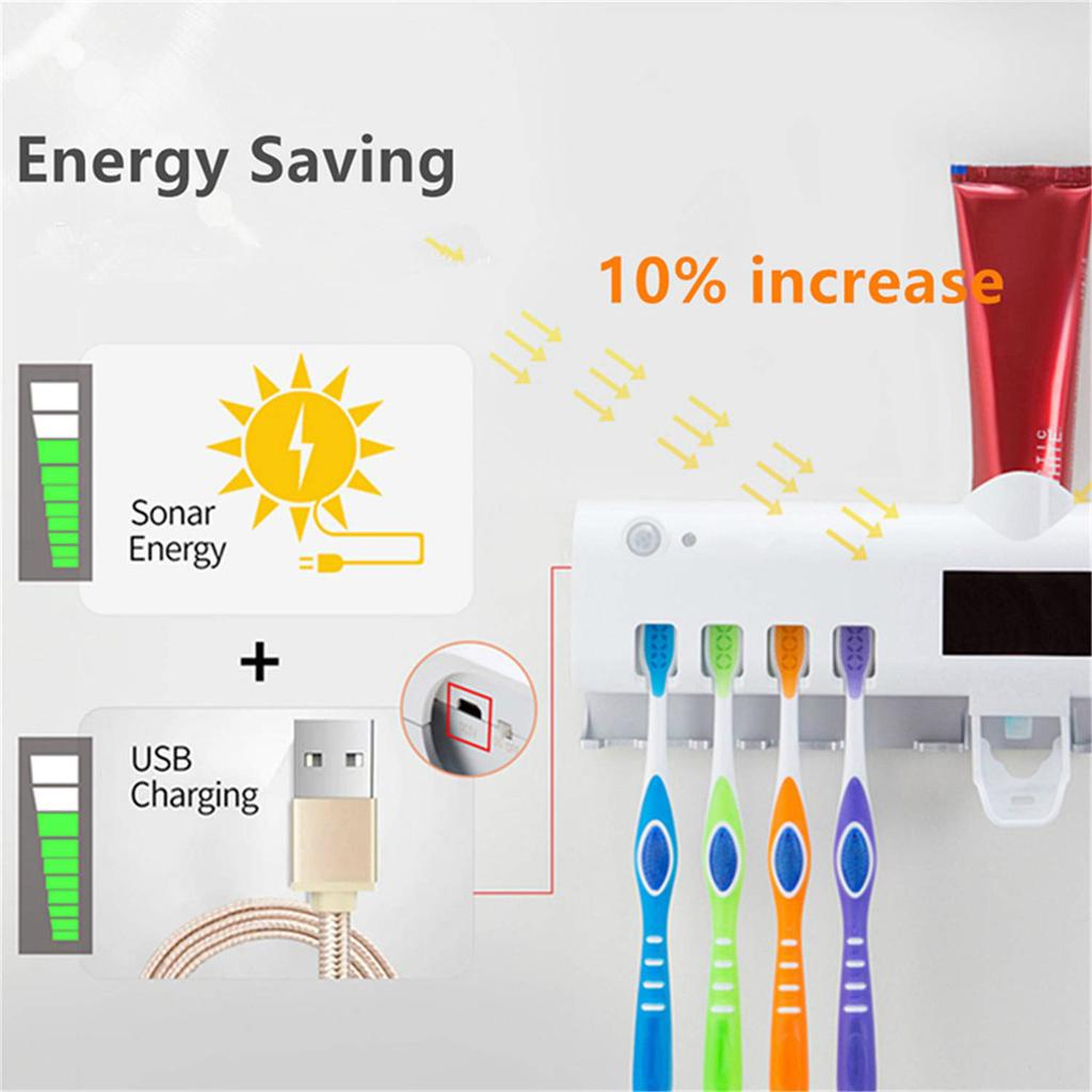 Cheap Solar UV Light Toothbrush Sterilizer Automatic Toothpaste ...