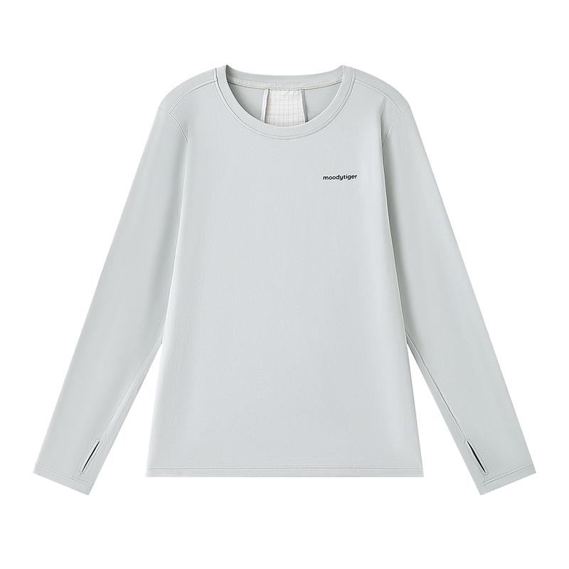 MoodyTiger Kids' Long-Sleeve Athletic UV Protection T-Shirt