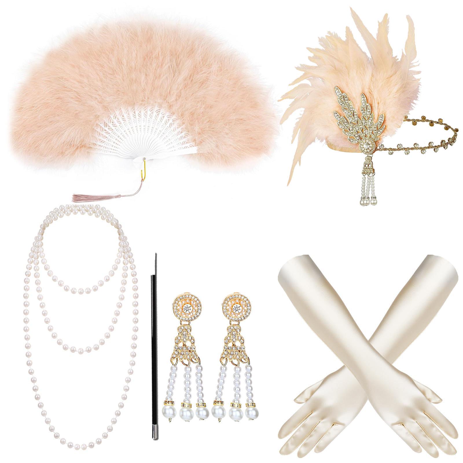 Gatsby 1920. gadu spalvu galvas lente