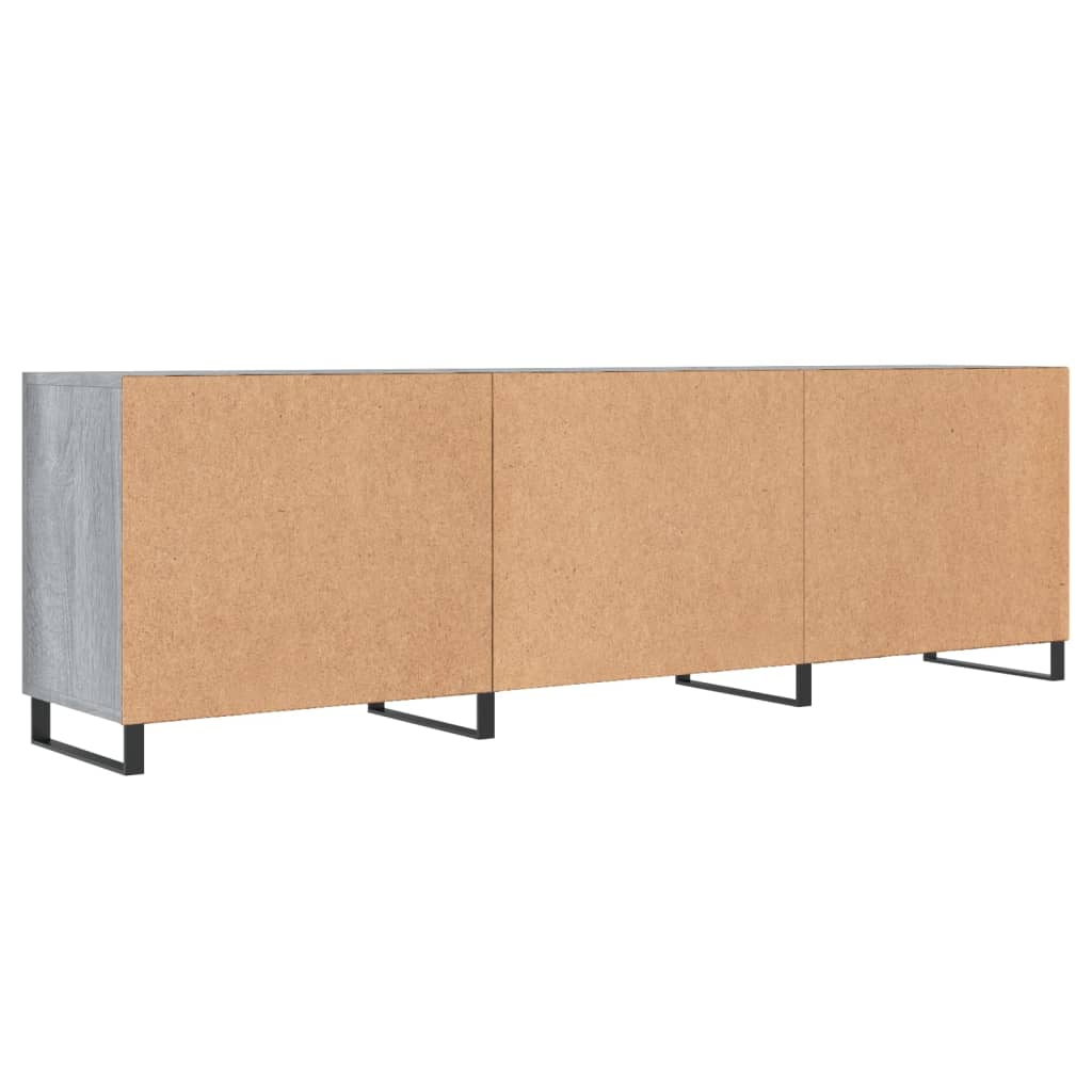 TV Cabinet Gray Sonoma 150x30x50 cm Particleboard