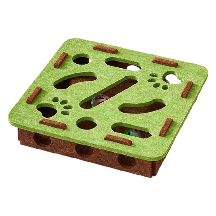 Decorative Cats SelfTeasing Box Maze Puzzle Toy with Bells Ball Cats Cognitive Development And Hunting Exercise