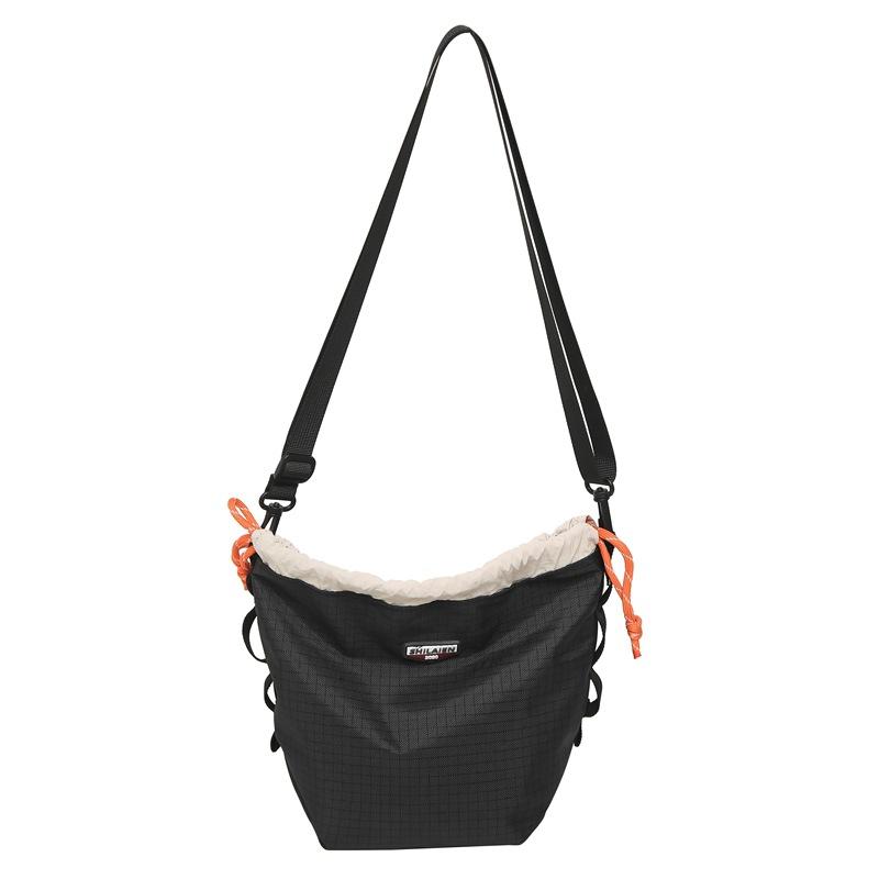 Сумка-ведро Женская сумка через плечо Легкая сумка для телефона Сумка на плечо Маленький рюкзак чёрный