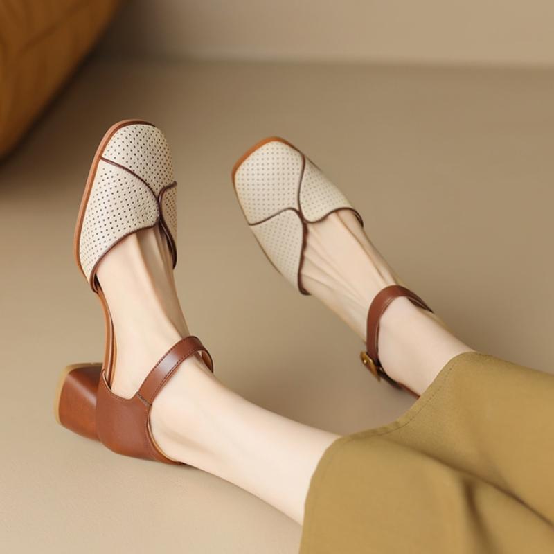 Women Pumps Fashion Shallow Mouth Square Heels Spring Summer New Korea Thick Heels High  Square Toe