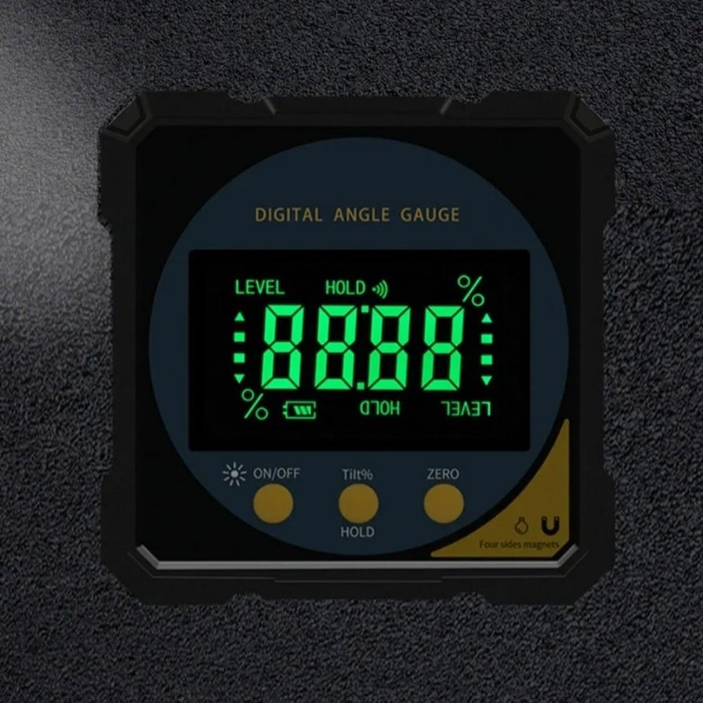 Magnet Tilt Laser  Angle Ruler 4 Sides Magnet Inclinometer Digital Protractor  Woodworking