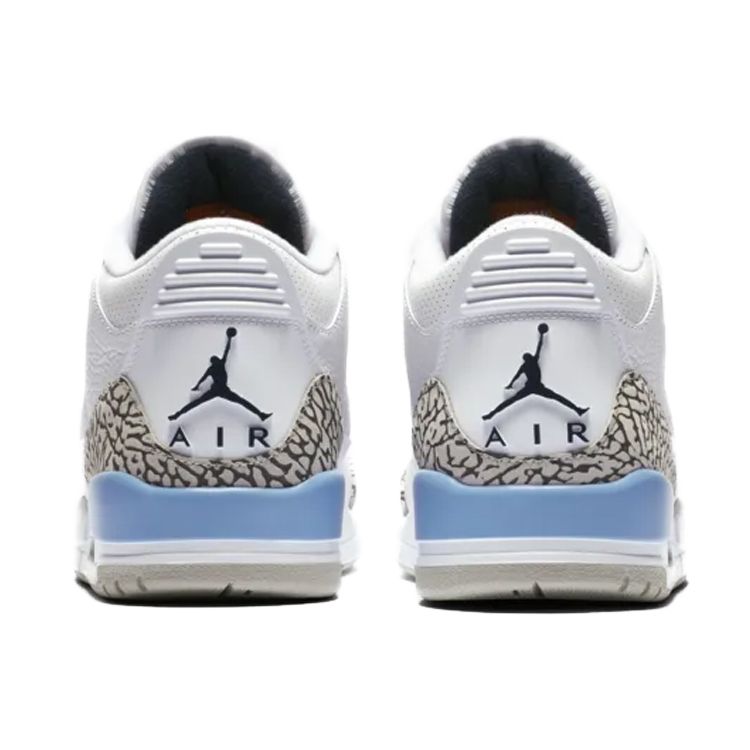 Air Jordan 3 Retro UNC Men Sneakers Blue White Valor-Blue CT8532-104