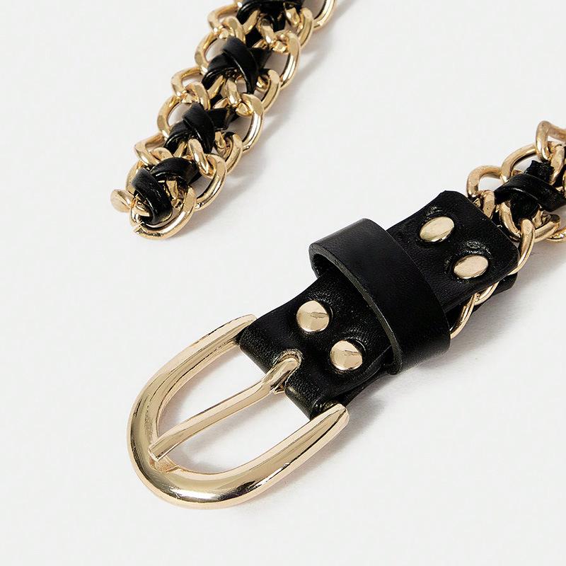 Senior Sense of Women's Waist Chain In Chain Weaving Fashionable Young Personalized Women's Waist Chain Street Women's Waist Belt