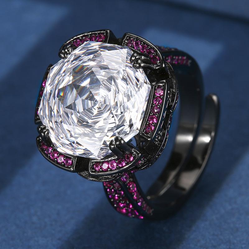 

Ювелирные изделия Медное основание Позолоченное Имитация Розы Огранки Толстый Квадрат Премиум Набор Женский Основной Камень 14 * 14