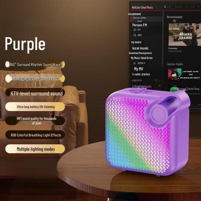 Portable Mini Bluetooth Square Speaker with Long-Lasting Subwoofer for Outdoor Use