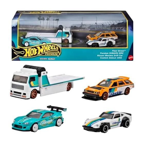 Hot Wheels Premium Collector Set - Drifting Vehicle Toy Mini Car Ages 3 and Up HRT53