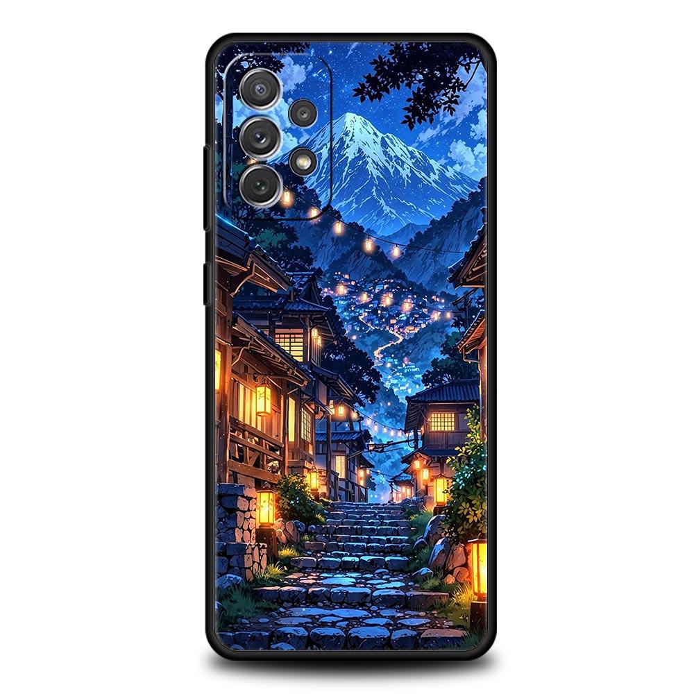 

Japanese Landscape Phone Case for Samsung A51 A71 A21S A12 A11 A15 A25 A31 A41 A23 A33 A53 A73 A03S A05S A13 5G A35 A55 Cover Samsung A13